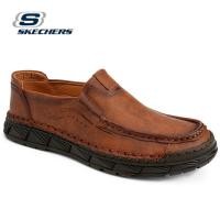 ราคา Skechers สเก็ตเชอร์ส รองเท้าผู้ชาย Men SKECHERS USA Street Wear Pertola Fortuna Shoes 210578 TAN Air Cooled Memory Foam Charcoal MF Classic Fit พร้อมกล่องรองเท้า (18608660778)