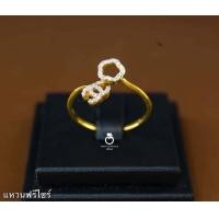 ราคา แหวน 0243 รุ่นฟรีไซส์ หนัก 1 สลึงแหวนพลอยแดง แหวนทองเคลือบแก้ว ทองสวย แหวนทอง แหวนทองชุบ แหวนทองสวย แหวน (19414752963)