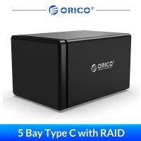 ราคา ORICO NS Series 3 5นิ้ว5 Bay TypeC พร้อม RAID HDD Enclosure Alumium 5Gbps HDD Docking Station Haid Disk HDD Case (16539552043)