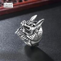 ราคา Lkyou แหวนแฟชั่นพังก์มนุษย์หมาป่าผู้ชายแหวนวินเทจครอบงำผู้ชาย (1119110693)