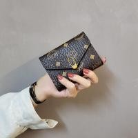 ราคา กระเป๋าใส่เหรียญกระเป๋าสตางค์ผู้หญิงแบบพับหนัง Pu ลายคลาสสิกกระเป๋าสตางค์ใส่บัตรกระเป๋าใส่เหรียญของผู้หญิง (19143994718)