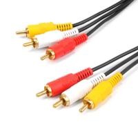 ราคา 1 5M 3M 5M 10M 3 RCA to 3 RCA Male AV Video Audio Cable (13107636503)