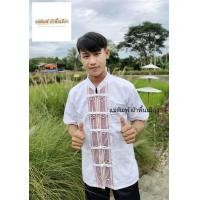 ราคา เสื้อผ้าฝ้ายชินมัยพื้นเมือง แบบล้านนาเชียงใหม่ ใส่แล้วน่าฮักขนาด สีขาวเดินลายเชือก คุณภาพสูงกว่าท้องตลาด เนื้อผ้าอย่างดีไม่บาง (16604834306)
