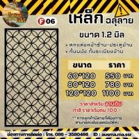 ราคา รั้วบ้าน ป้ายกำแพง เหล็กฉลุลาย หนา 1 2 มิล (20428635839)