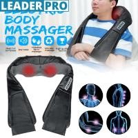 ราคา 24W DC12V Electrical Massage Shiatsu Back Shoulder Neck Massager Shawl Infrared Heated Kneading Massager (20026560060)
