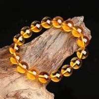 ราคา สร้อยข้อมือคริสตัลสีเหลืองธรรมชาติ Citrne คริสตัลสร้อยข้อมือไทเทเนียมคริสตัลสร้อยข้อมือลูกปัดกลมที่สวยงาม (13096190370)