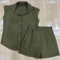 ราคา สไตล์เกาหลี 2 ชิ้น ผู้หญิง ชุดเข้าเซ็ต ใส่ไปเที่ยวเก๋ๆ (20877205230)