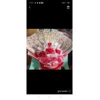 ราคา ช่อดอกไม้เสียบแบงค์ congratulations ใส่แบงค์ได้ 10 ใบใส่ได้ตั้งแต่แบงค์ 20 ถึงแบงค์พันค่ะ (14000208439)