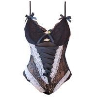 ราคา บอดี้สูท บอดี้สูทลูกไม้ บอดี้สูทสายเดี่ยว ชุดบอดี้สูทเซ็กซี่ ชุดบอดี้สูทผู้หญิง สีชมพูนู้ด S 441 ราคาส่ง (16427398371)