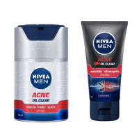 ราคา NIVEA Men Acne SET Cream 50g Foam 50g นีเวีย เมน แอคเน่ เซ็ท ครีม 50ก โฟม 50ก (2425536484)