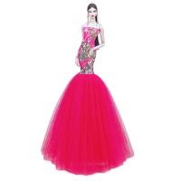 ราคา ชุดตุ๊กตาบาร์บี้งานทำมือชุดราตรีสีชมพูชุดชุดแต่งงาน Fishtail บาง1 6ตุ๊กตาของขวัญสำหรับเด็กผู้หญิง (20379191085)