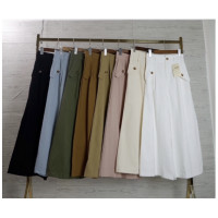 ราคา กางเกงขายาวขาบาน สไตส์เกาหลี ผ้าฝ้าย ทรงเอวสูง กางเกงผู้หญิง แฟชั่นผู้หญิง (18271892710)