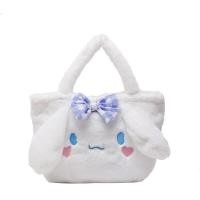 ราคา Cute Cartoon Plush Bag Handle Bag Women Girl Kids Cinnamoroll Stelllou Linabell Kuromi Melody Lotso Handbag Storage Bag 28X20cm (20315158331)