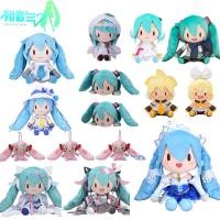 ราคา SEGA Original Anime Kawaii Hatsune Miku Plush Toys Snow Hatsune Sakura Hatsune White Wedding Dress Collection Plush Toys Gifts (10994911826)