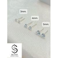 ราคา ต่างหูเพชร cz เงินแท้92 5 เพชรหัวใจcz heart diamond earrings (10747147602)