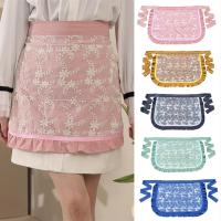 ราคา Xiaxuannai เสื้อลูกไม้ปักลายผ้ากันเปื้อนคาดเอวสัมผัสนุ่มทนน้ำมันผ้ากันเปื้อนครึ่งตัวพนักงานเสิร์ฟแบบสั้นมีกระเป๋า2ช่องสำหรับห้องครัวผ้ากันเปื้อนสตรีที่สง่างาม (19992589817)