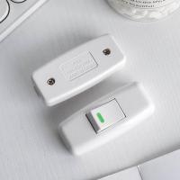 ราคา สวิตช์กลางทาง Sindarta สวิทช์กลางสาย 10A 250V Line บน ปิดสวิตช์สายไฟ Rocker พร้อมไฟแสดงสถานะข้างเตียงสวิทช์แสงกลางสีขาว (19995945639)