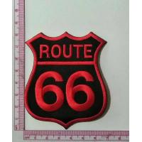 ราคา อาร์ม ตัวรีดติดเสื้อ อาร์มปัก Patch ตกแต่งเสื้อผ้า หมวก กระเป๋า โลโก้ Route 66 (729314428)