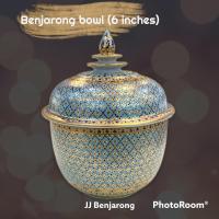 ราคา โถเบญจรงค์ 6 นิ้ว Traditional Benjarong Bowl 6 inches in diameter handpainted by JJ Benjarong (14662230801)