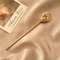 ราคา กิ๊บติดผมแบบเรียบง่ายสำหรับผู้หญิงกิ๊บติดผมโลหะสีทองหรูหรากิ๊บติดผมทรงกลมกิ๊บติดผมสำหรับผู้หญิงเครื่องประดับผม (10630729237)