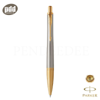 ราคา PARKER ปากกาป๊ากเกอร์ ลูกลื่น เออร์เบิน พรีเมี่ยม ออรีเอท พาวเดอร์ จีที สีเงิน ทอง PARKER Urban Premium Aureate Powder GT Ballpoint Pen เครื่องเขียน pendeedee (2300392814)