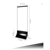 ราคา โครงป้ายฐานเหล็กโค้ง ขนาด 60 180CM (20611235388)