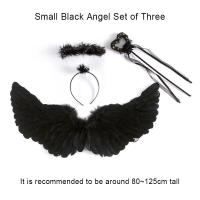 ราคา Pickmine 2022ใหม่ฮาโลวีนเอลฟ์ขนปีกอุปกรณ์ประกอบฉากประสิทธิภาพผู้ใหญ่เด็กปีศาจ ปีกนางฟ้าH Airbandตรีศูล คันมายากลเครื่องแต่งกายคอสเพลย์ (15719186512)