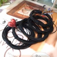 ราคา 1 Free 1 โปรโมรชั่นพิเศษ สั่ง 1 ชุด แถมฟรี 1 ชุด 25y 08EB10018a ยางยืด เส้นกลม สม๊อค ยางยืด เล็ก สีดำ ขนาด 1 มิล ขนาดเล็ก 5y จำนวน 5 มัด รวมได้รับจำนวน 25y 1mm 25yards Rubber Elastic Braid Cord Rope f