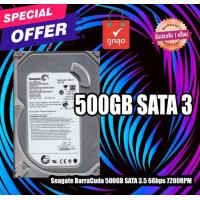 ราคา ฮาร์ดดิสก์ Seagate BarraCuda 500GB SATA 3 5 6Gbps 7200RPM SATA III HDD มีประกันสินค้า (12399359827)