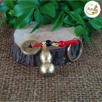 ราคา พวงกุญแจทองเหลือง จี้น้ําเต้านําโชค ทองเหลืองบริสุทธิ์ น้ำเต้าดูดทรัพย์ (18107257481)