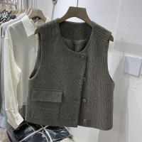 ราคา เสื้อกั๊กสูทสไตล์ชาแนลขนาดเล็กสำหรับผู้หญิงเสื้อตัวนอกแบบสั้นสไตล์ฝรั่งเศสแฟชั่นลดอายุเสื้อโค้ทระดับไฮเอนด์เสื้อกั๊กแขนกุด (21067605504)