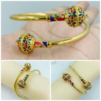 ราคา กำไลทองชุบ 162 กำไลข้อมือทองชุบ กำไลลงยา งานละเอียดสวยงาม ขนาดฟรีไซร์ พร้อมส่ง (13321645341)