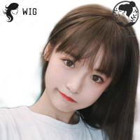 ราคา 2023วิกผมจริง วิกผมผู้หญิง ผมปลอมผู้หญิง สีน้ำตาลอ่อน ยาว35cmผมบ๊อบสไตล์ 3d ภาษาฝรั่งเศสคำสไตล์วิกผมสำหรับผู้หญิง Air Bangs แฮร์พีช เพิ่มวอลลุ่มผม วิกปิดผมบาง ปิดผมหงอก แบบกิ๊ฟมีหน้าม้า Long wig วิกเส