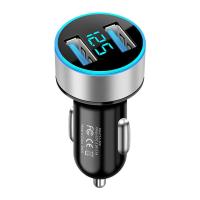 ราคา ที่ชาร์จในรถ ชาร์จเร็ว usb car charger quick charge หัวชาร์จ อะแดปเตอร์ ชาร์จในรถ 2ช่อง usb ที่ชาร์จโทรศัพท์มือถือ USB 2 พอร์ต แบบคู่ ชาร์จเร็ว สําหรับรถยนต์ (18315075271)