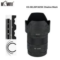 ราคา Kiwifotos เมทริกซ์สีดำป้องกันรอยขีดข่วนเลนส์และฝาครอบเลนส์ฮูดฟิล์มสำหรับ Sony FE 55มม เลนส์ SEL55F18Z ZA F1 8และผิว ALC SH131เงาสีดำหรือคาร์บอนไฟเบอร์สติกเกอร์3M สีดำ (6231390588)