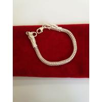 ราคา สร้อยร้อยตะกรุดเงิน แท้ 92 5 ลายสี่เสาหัวมังกร 3 มิล ไม่รวมตะกรุด เผื่อความยาว 1 1 5เซน (12395379203)