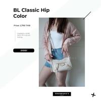 ราคา kwanmaniescloset BL Classic Hip Metallic Edge กระเป๋าถือ กระเป๋าสะพาย กระเป๋าแฟชั่นผู้หญิง (19326713670)