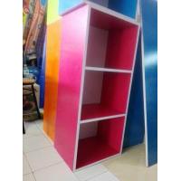 ราคา New Shelf ชั้นวางของ ตู้วางของ แบบไม้ 3 ชั้น 3 ช่อง โล่ง สีสัน คุณภาพดี แข็งแรง ช่องกว้างเก็บของได้เยอะ (409097586)