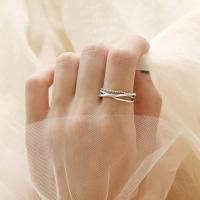 ราคา สายกลวงสำหรับผู้หญิงสายเว้าแหวนปรับขนาดได้ไขว้แหวนบิดผู้หญิงปรับขนาดได้ S925เงินสเตอร์ลิงแบบเรียบง่าย (20403023484)