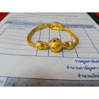 ราคา ข้อมือ ทองหุ้มแท้ลายเบนซ์ ตะกร้อระย้าน้ำ หนัก 1บาททองหุ้มแท้จากเยาวราช 100 รับประกัน 1 ปี มีทุก (11765998314)