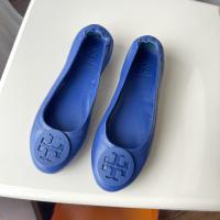 ราคา Tory burch TB womens sheepskin dance shoes casual shoes Ballet Flats (16939932738)
