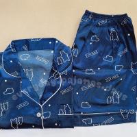 ราคา ชุดนอนน่ารักน้องหมีสีกรมแขนสั้นขาสั้นเนื้อผ้าซาตินเกรดพรีเมี่ยมเหมาะกับผู้ที่มีผิวแพ้ง่าย (14403705378)