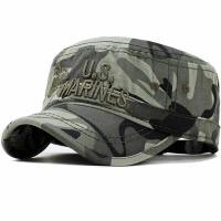 ราคา United States US Marines Corps Cap Hat Military Hats Camouflage Flat Top Hat Men Cotton Hhat USA Navy Embroidered Camo Hat (14023582529)