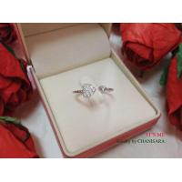 ราคา แหวนเงินแท้92 5 รูปหัวใจไขว้ ประดับเพชร cz หัวใจขนาด 5 มิล งานเกรดจิวเวลรี่น่ารักมากๆ ค่ะ (13596386852)