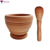 ราคา BETOP กระเทียมบดกระเทียมกดเครื่องบดด้วยมือใช้ในครัวเรือนหม้อยาบดหม้อบดไม้พุทราโขลกกระเทียมหินครก (20238517395)