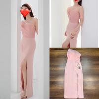 ราคา ชุดเดรสยาวออกงานแต่งหรูสไตล์สวยเรียบหรู (17886531010)