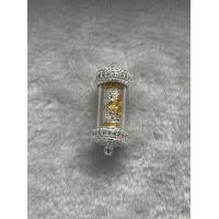 ราคา แท้100 จัดส่งไว ตะกรุดทองพันชั่ง๒ ครูบาคำฝั้น อินมวณฺโณ วัดกอโชค อ สันป่าตอง จ เชียงใหม่ ฝาตะกรุดเพชร (18522929796)