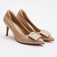 ราคา Choushoes รองเท้าหนังแกะ รุ่น Leena ความสูง 3 นิ้ว หัวแหลม ใส่สบาย ไม่บีบหน้าเท้า ส้นสูงเรียว (12242669640)