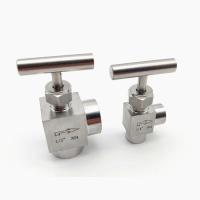 ราคา 304 Stainless Steel Needle Valve 1 8 1 4 3 8 1 2 BSP Female Thread Flow Control With One Shape Handle Globe Valve (20386650289)