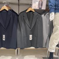 ราคา UNIQLO ฤดูใบไม้ผลิเวอร์ชั่นเกาหลีใหม่ของป่า Buttoned สบายธุรกิจสูทแจ็คเก็ตแบบสบายๆชาย444556 (16639375842)